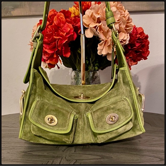 バッグ archive coach grunge lether gimmick bag Coach Vintage - Basic Bag #9455 w/ Glue in Creed